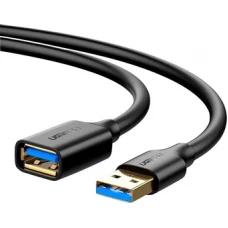 Удлинитель Ugreen US129 30125 USB Type-A - USB Type-A (0.5 м, черный)