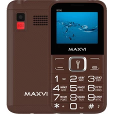 Кнопочный телефон Maxvi B200 (коричневый)