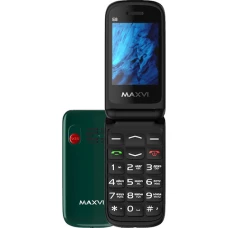 Кнопочный телефон Maxvi E8 (зеленый)