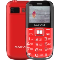 Кнопочный телефон Maxvi B6ds (красный)