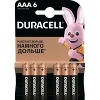 Батарейка DURACELL AAA LR03/MN2400 6 шт. LR03-6BL