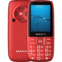 Кнопочный телефон Maxvi B32 (красный)