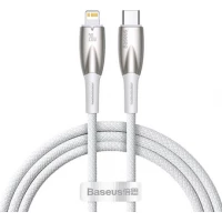 Кабель Baseus Glimmer Series Fast Charging Data Cable Type-C - Lightning 20W CADH000002 (1 м, белый)