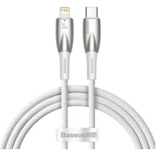 Кабель Baseus Glimmer Series Fast Charging Data Cable Type-C - Lightning 20W CADH000002 (1 м, белый)