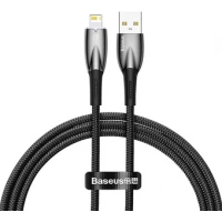 Кабель Baseus Glimmer Series Fast Charging Data Cable USB Type-A - Lightning 2.4A CADH000301 (2 м, черный)
