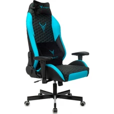 Кресло Knight Neon (черный/голубой)