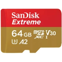 Карта памяти SanDisk Extreme SDSQXAH-064G-GN6GN microSDXC 64GB