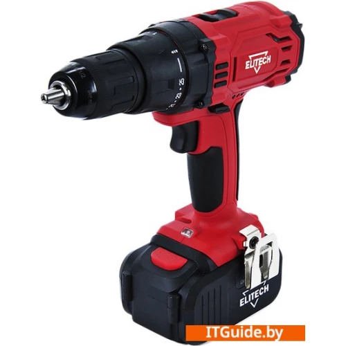 Дрель-шуруповерт ELITECH ДА 18СЛ2 (с 2-мя АКБ 4 Ач, кейс) ver1