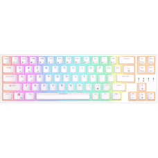 Клавиатура Royal Kludge RK68 Plus RGB (белый, RK Red)