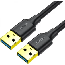 Кабель Ugreen US128 90576 USB Type-A - USB Type-A (3 м, черный)