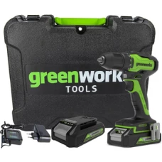 Дрель-шуруповерт Greenworks GD24DD35K2 3704007UA (с 1-м АКБ, кейс)