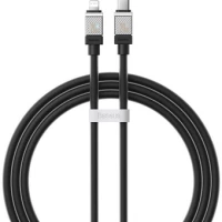 Кабель Baseus CoolPlay Series USB Type-C - Lightning (1 м, черный)