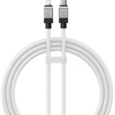 Кабель Baseus CoolPlay Series USB Type-C - Lightning (1 м, белый)