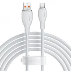 Кабель Baseus Pudding Series USB Type-A - USB Type-C (2 м, белый)