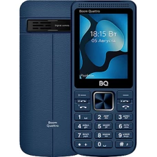 Кнопочный телефон BQ-Mobile BQ-2455 Boom Quattro (синий)