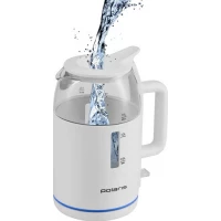 Электрический чайник Polaris PWK 1545CGL Water Way Pro (белый)