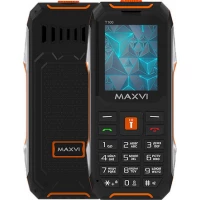 Кнопочный телефон Maxvi T100 (оранжевый)