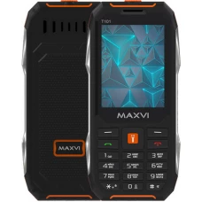 Кнопочный телефон Maxvi T101 (оранжевый)