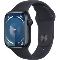 Умные часы Apple Watch Series 9 41 мм (алюминиевый корпус, полуночный/полуночный, спортивный силиконовый ремешок M/L)