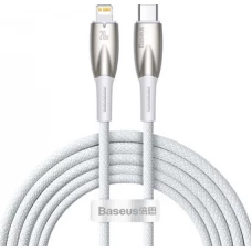 Кабель Baseus Glimmer Series Fast Charging Data Cable 100W USB Type-A - Type-C (2 м, белый)