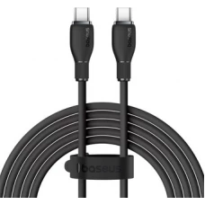 Кабель Baseus Pudding Series Fast Charging Cable 100W USB Type-C - USB Type-C (2 м, черный)