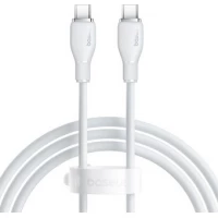 Кабель Baseus Pudding Series Fast Charging Cable 100W USB Type-C - USB Type-C (1.2 м, белый)