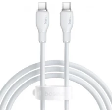 Кабель Baseus Pudding Series Fast Charging Cable 100W USB Type-C - USB Type-C (1.2 м, белый)