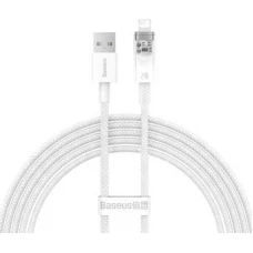 Кабель Baseus Explorer Series Fast Charging Cable with Smart Temperature Control 2.4A USB Type-A - Lightning (2 м, белый)