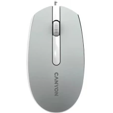Мышь Canyon M-10 (серый/белый)
