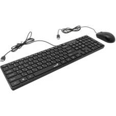 Офисный набор Genius SlimStar C126 (черный)
