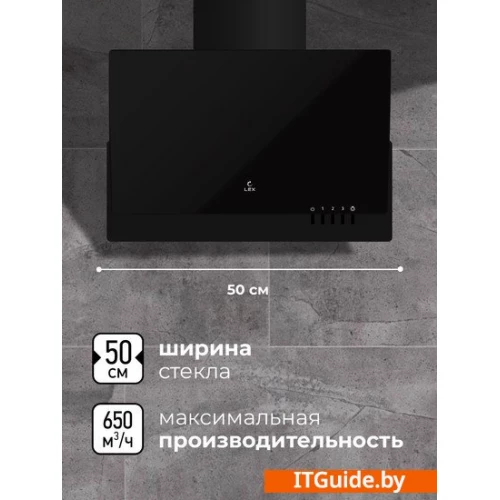 Кухонная вытяжка LEX Mera 500 (черный) ver2