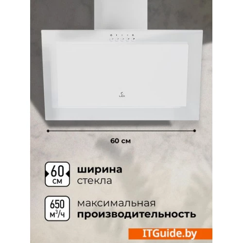 Кухонная вытяжка LEX Mio 600 (белый) ver2