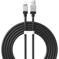 Кабель Baseus CoolPlay Series Fast Charging Cable 2.4A USB Type-A - Lightning (2 м, черный)