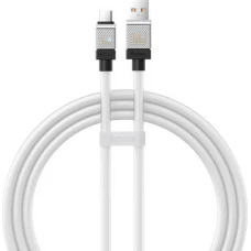 Кабель Baseus CoolPlay Series Fast Charging Cable 100W USB Type-A - USB Type-C (1 м, белый)