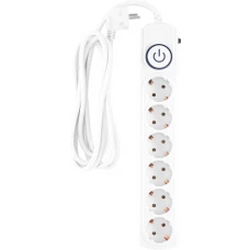 Сетевой фильтр IPPON BK-6-EU-5-16-W (5м, 6 розеток, белый)