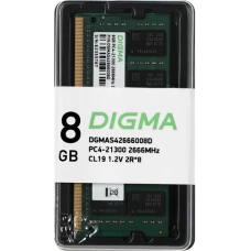 Оперативная память Digma 8ГБ DDR4 SODIMM 2666 МГц DGMAS42666008D