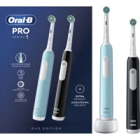 Комплект зубных щеток Oral-B Pro Series 1 D305.523.3H (2 шт, черный/бирюзовый)