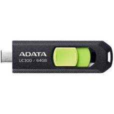 USB Flash ADATA UC300 64GB (черный/зеленый)