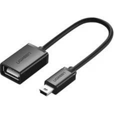 Адаптер Ugreen US249 USB Type-A - miniUSB (0.1 м, черный)