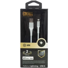 Кабель CACTUS USB Type-A - Lightning CS-LG.USB.A-2 (2 м, белый)