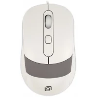 Мышь Oklick 310M (белый/серый)