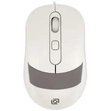Мышь Oklick 310M (белый/серый)