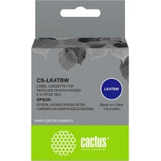 Картридж CACTUS CS-LK4TBW (аналог Epson LK4TBW)