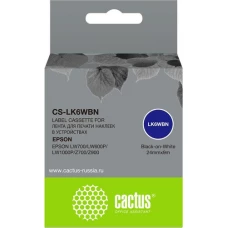 Картридж CACTUS CS-LK6WBN (аналог Epson LK6WBN)