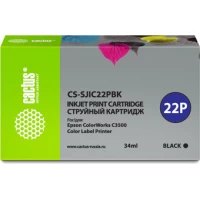 Картридж CACTUS CS-SJIC22PBK (аналог Epson SJIC22PBK)