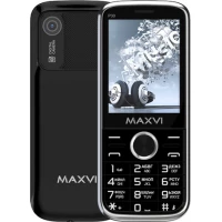 Кнопочный телефон Maxvi P30 (черный)