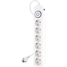 Сетевой фильтр IPPON BK-6-EU-1.8-10-W (1.8м, 6 розеток, белый)