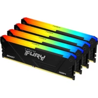 Оперативная память Kingston FURY Beast RGB 4x16ГБ DDR4 3200 МГц KF432C16BB12AK4/64