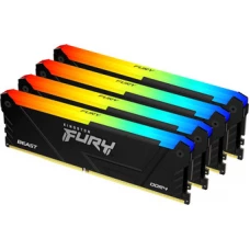 Оперативная память Kingston FURY Beast RGB 4x16ГБ DDR4 3200 МГц KF432C16BB12AK4/64