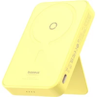Внешний аккумулятор Baseus MagPro Magnetic Bracket Wireless Fast-Charging Power Bank 20W 5000mAh (желтый)